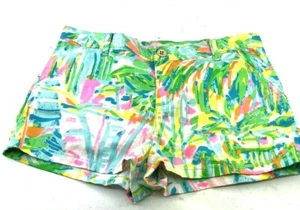 LILLY PULITZER SIZE 14 GIRLS PRINTED ADJUSTABLE WAIST SHORTS - Picture 1 of 5