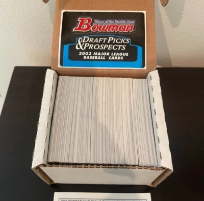 Complete Set 165 Cards - 2003 Bowman Draft Picks - Cano, Mauer, Greinke, Cabrera - Image 1 of 4