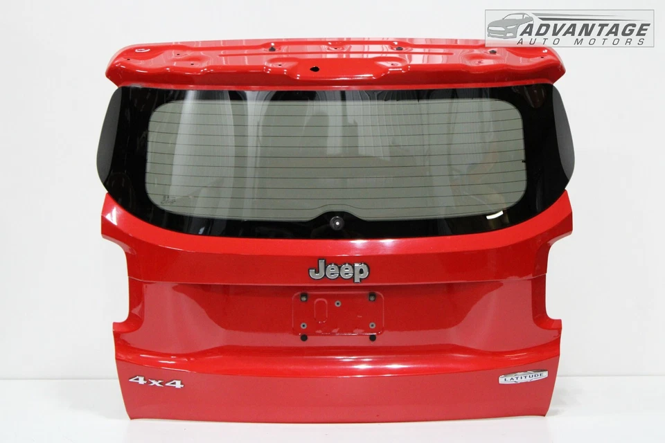 Jeep Renegade 2015-2018 puerta trasera puerta levadiza panel de carcasa rojo y vidrio OEM Foto 1 de 4