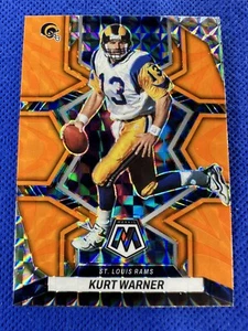 2022 #245 Kurt Warner Panini Mosaic Football Orange Reactive Prizm - Imagen 1 de 2