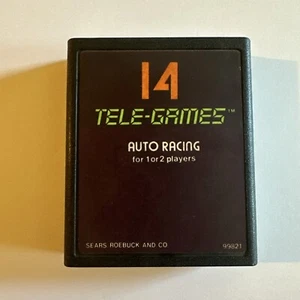 14 Telegames Tele-Games Auto Racing (Atari 2600, 1977) Cartridge Only - Picture 1 of 3