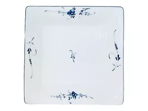 Villeroy & Boch VIEUX LUXEMBURG eckige Form weiß blau Blumen Coupe Suppenschüssel - Bild 1 von 10