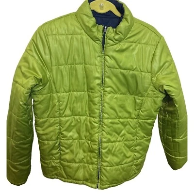 Chaqueta acolchada reversible para mujer Faded Glory verde/azul talla Lg Sku 2601AA Foto 1 de 4
