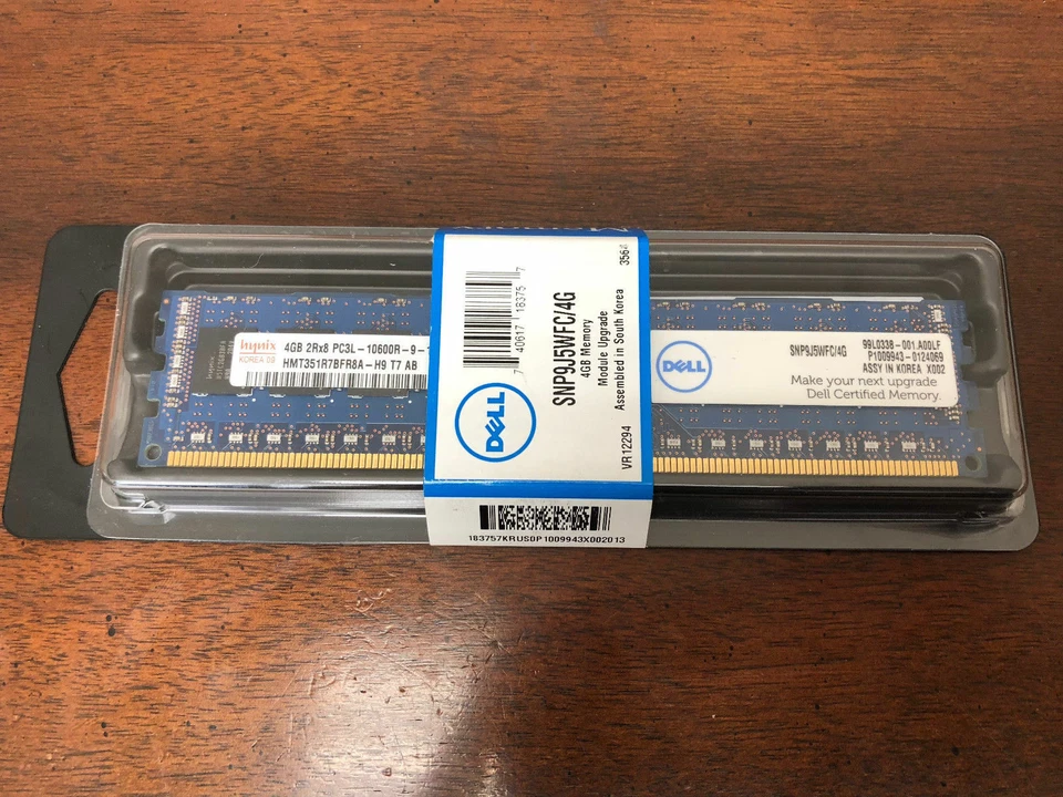 Dell SNP9J5WFC/4G 4GB PC3L-10600R ECC Registered Server Memory - Image 1 of 1