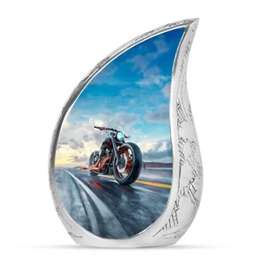 Motorcycle Urn For Human Ashes Adult Woman Urns For Cremation Ashes - Picture 1 of 7