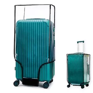 ZOUNI Clear PVC Luggage Cover Protectors, 20 24 28 30 Inch Waterproof Transpa... - Picture 1 of 8