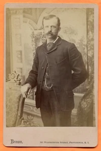 Providence, RI, Portrait of a Young Man, by Brown, circa 1890 - Picture 1 of 2