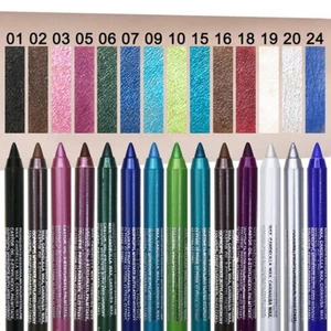 Eyeliner Pencil Shiny Matte Glitter Waterproof Eye Shadow Lip Liner Makeup Pen - Picture 1 of 51