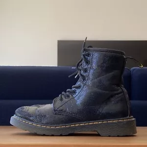 Dr. Martens Damen 1460 Y schwarz Schnür-Kampfstiefel Gr. 5 M - Bild 1 von 10
