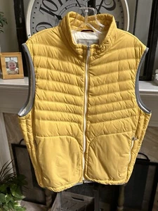 $1950 BRUNELLO CUCINELLI men's quilted down vest in yellow - sz XL - Picture 1 of 9