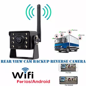 175°WiFi Wireless Car Rear View Cam Backup Reverse Camera For iPhone Android IOS - Picture 1 of 11