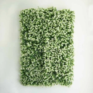 8 Green and White Foliage Wall Backdrop Panels Party Greenery Photo Backgrounds - Picture 1 of 8