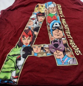 Camisa Marvel Avengers Musculosa/Sin Mangas LG Uni Granate Hulk, Viuda Negra y Más - Imagen 1 de 4