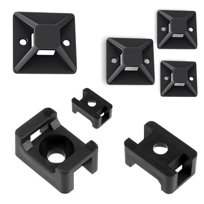 ADELID® Klebesockel Kabelbinder Industriequalität Befestigungssockel Schraubsockel 10 St