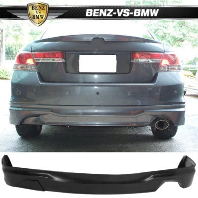 Fits 11-12 Honda Accord Sedan OE-Type Rear Bumper Lip Chin Spoiler Unpainted PU Foto 1 de 4