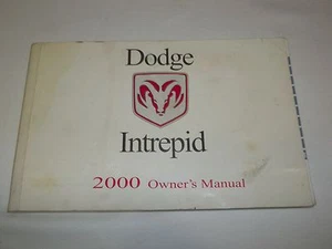 2000 DODGE INTREPID OWNER'S MANUAL,GOOD CLEAN CONDITION FREE SHIP / OEM - Picture 1 of 1