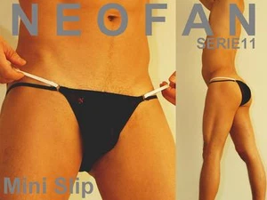 Lot de 2 Mini Slip Noir NEOFAN taille 60-80 cm unique très mini sexy Ref 1108 - Picture 1 of 10