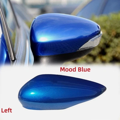 Cubierta de tapa de espejo retrovisor azul del lado izquierdo del conductor para Ford Fiesta 2009-2017 Foto 1 de 4
