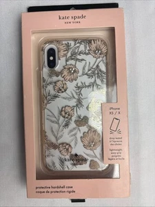 Kate Spade New York iPhone XS / X Protective Hardshell Case Pink/Gold Gems NEW - Picture 1 of 3