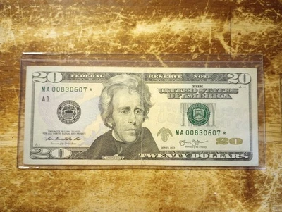 2013 $20 Star Note MA00830607* - Image 1 of 2