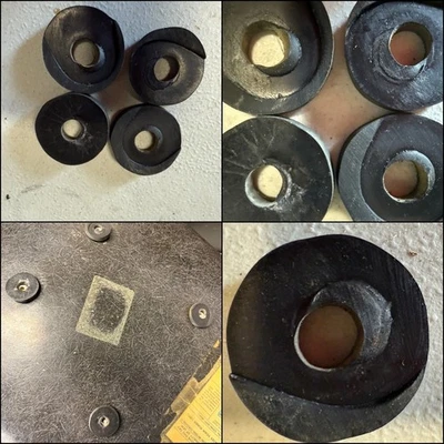 SHOCK MOUNTS for EAMES HERMAN MILLER SHELL CHAIR rubber SHOCKMOUNTS PARTS US - Image 1 of 4