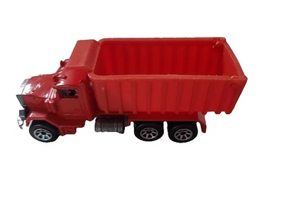 Camión de volteo Mattel Hot Wheels 1979 vintage rojo platón largo metal hecho en Malasia Foto 1 de 4