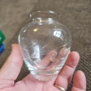 Princess House Heritage klare C1 Kristallvase 4,5" - Bild 1 von 8