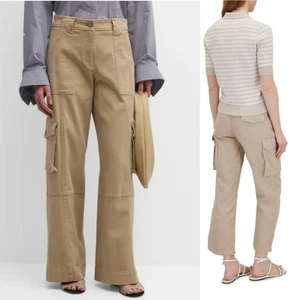 Nili Lotan Yannic Cargohose Latte Braun Beige Gr. 4 - Bild 1 von 6