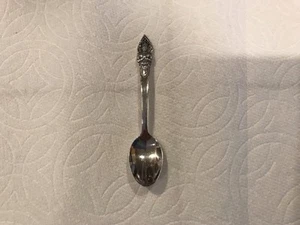 Vintage Sterling Silver Siam Thailand Demitasse Teaspoon 3 3/” 925 Spoon - Imagen 1 de 8