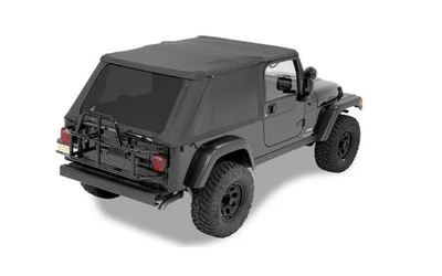 Bestop 52821-35 Replace-A-Top Trektop Hardware Black Fabric Soft Top for Jeep TJ - Imagem 1 de 3