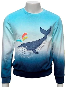 MARKS & SPENCER Niños Niños Preciosa Manga Larga Azul Diseño Ballena Jersey Sudadera - Imagen 1 de 2