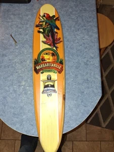 Tropical Parrot Margaritaville Bar Surfboard Wall Plaque Bottle Opener 24× 5inch - Picture 1 of 6