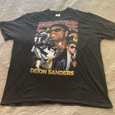 Camiseta Deion Sanders Prime Time Atlanta Falcons #21 Para Hombre 2XL De Colección Años 90 Foto 1 de 4