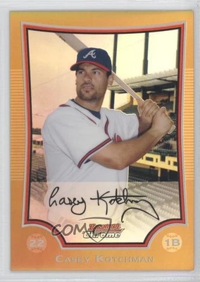 2009 Bowman Chrome Gold Refractor /50 Casey Kotchman #64 - Image 1 of 2