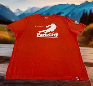 Park City, Utah Skiing Orange Roots T-shirt Adult Size XL - Picture 1 of 11
