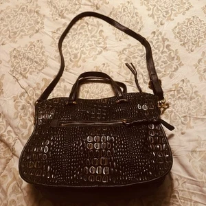 orYANY Schwarz Leder Satchel Crossbody Handtasche Handtasche Struktur Kieselsteine Neu - Bild 1 von 16