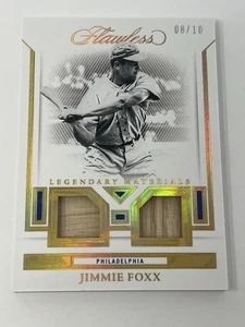 2023 Flawless JIMMIE FOXX Legendary Materials Gold 8/10 Dual Bat Philadelphia - Bild 1 von 4