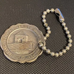 Ft. Pitt Bridge Works-Pittsburgh PA 1896-1949 Structural Steel pendant key chain - Picture 1 of 2