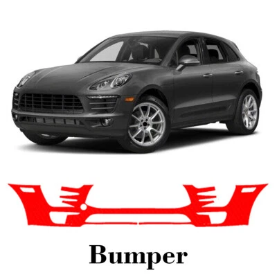 Película de protección de pintura PPF precortada para parachoques delantero para Porsche Macan 2014-2018 Foto 1 de 4