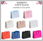 Luxury Boutique Shop Ribbon Tie Gift Bags Rope Handle Events Bag - Select Colour