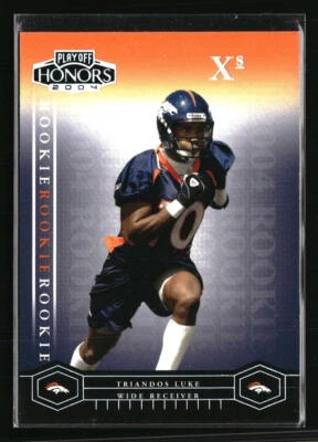 Triandos Luke 2004 Playoff Honors Xs 49/99 #131 RC Football Card - Image 1 of 2