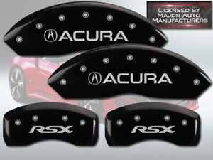 2002-2006 "Acura RSX" Type S Front + Rear Black MGP Brake Disc Caliper Covers