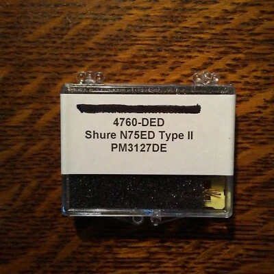 SHURE N75ED Type II EVG NUDE ELLIPTICAL DIAMOND STYLUS PM3127DE SEALED&NEW!!!!