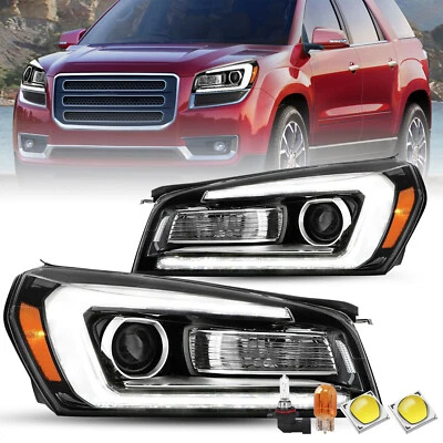 For 2013 2014 2015 2016 GMC Acadia Halogen Projector Headlights Assembly LH+RH - Image 1 of 4