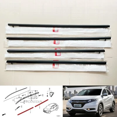 16-22 Genuine Honda HR-V Vezel XR-V RU1 Black door belt weatherstrip rubber seal - Image 1 of 4