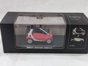 RARE MERCEDES SMART FORTWO (450) RED 1:43 MINICHAMPS (DEALER MODEL) - Picture 1 of 7