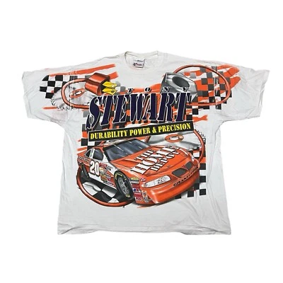 1999 Tony Stewart AOP Vintage T-shirt, NASCAR, Made in USA, Sz XL - Image 1 of 4