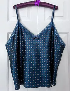 👙TALLA EXTRA 3XL GEORGE Camisola SEXY Estampado Foulard Azul Oscuro NUEVA CON ETIQUETAS💚TAN SEXY💚 - Imagen 1 de 7