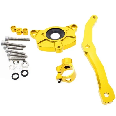 适用于川崎 Z1000 2010 2011 2012 年 2013 金色转向减震器安装支架套件 — 第 1/4 张图片