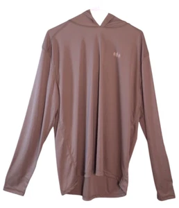 TriPine Men's XL Lightweight Hoodie Brown Outdoor Sport Hooded Sweatshirt Camp - Picture 1 of 8